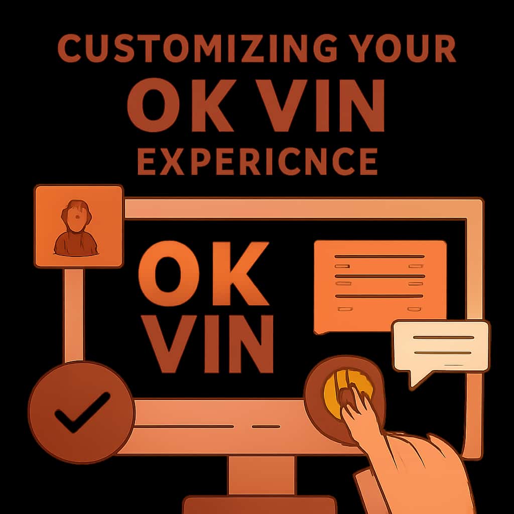 An educational diagram illustrating how to customize the Ok Vin platform.