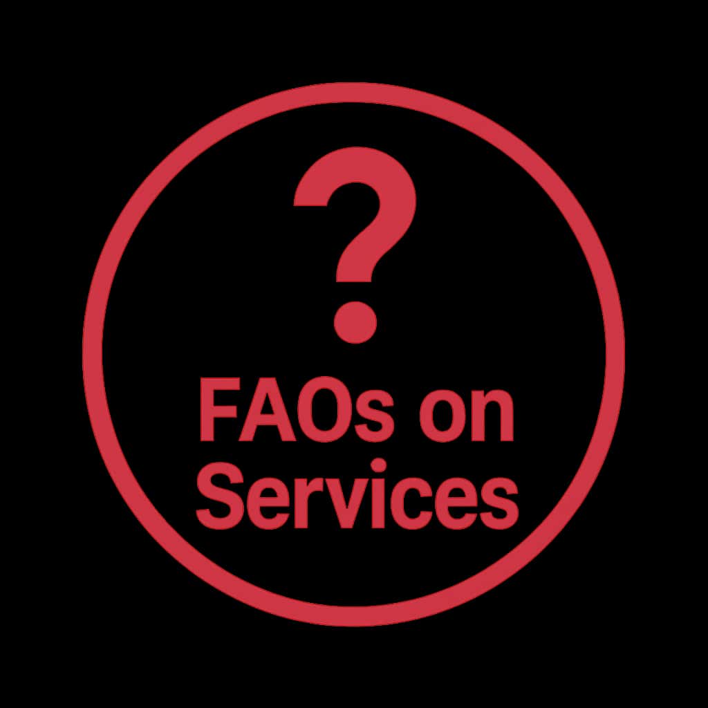 An icon representing FAQs on Ok Vin Services.