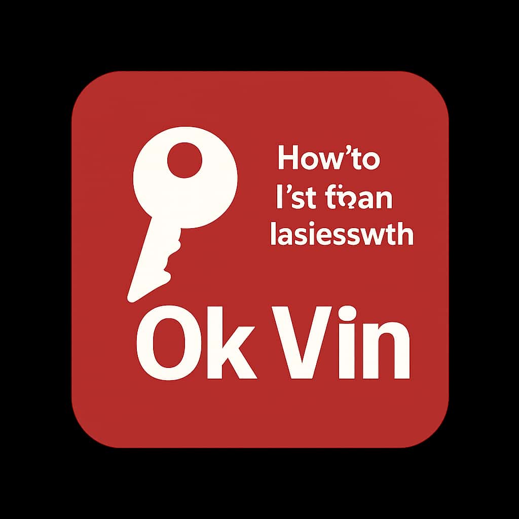 An icon depicting guidance for resolving Ok Vin login issues.