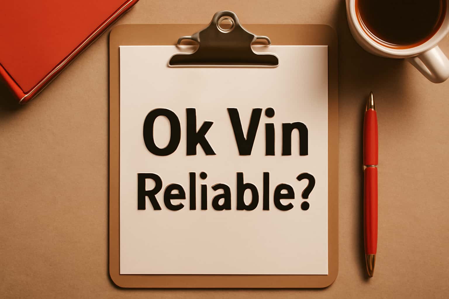 A visual representation highlighting the reliability of Ok Vin services.