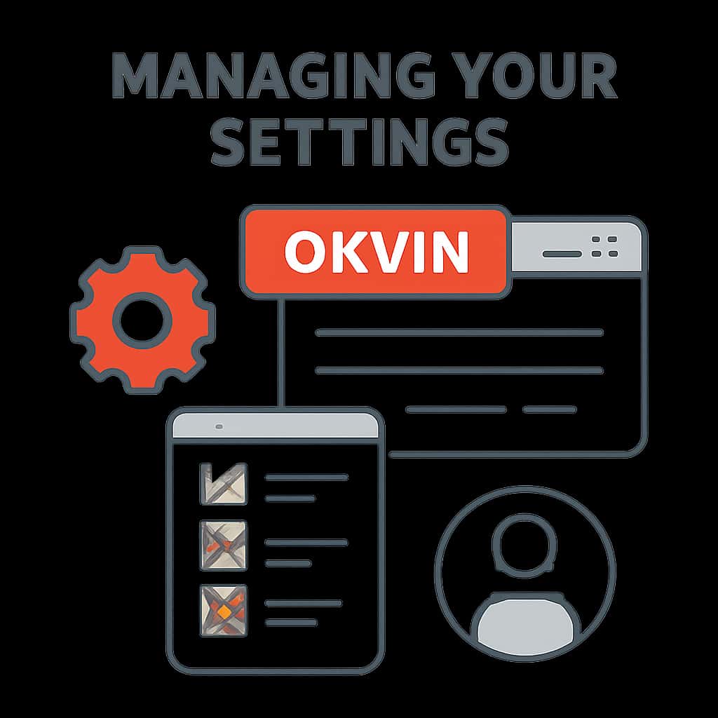 An educational diagram about managing Ok Vin settings.