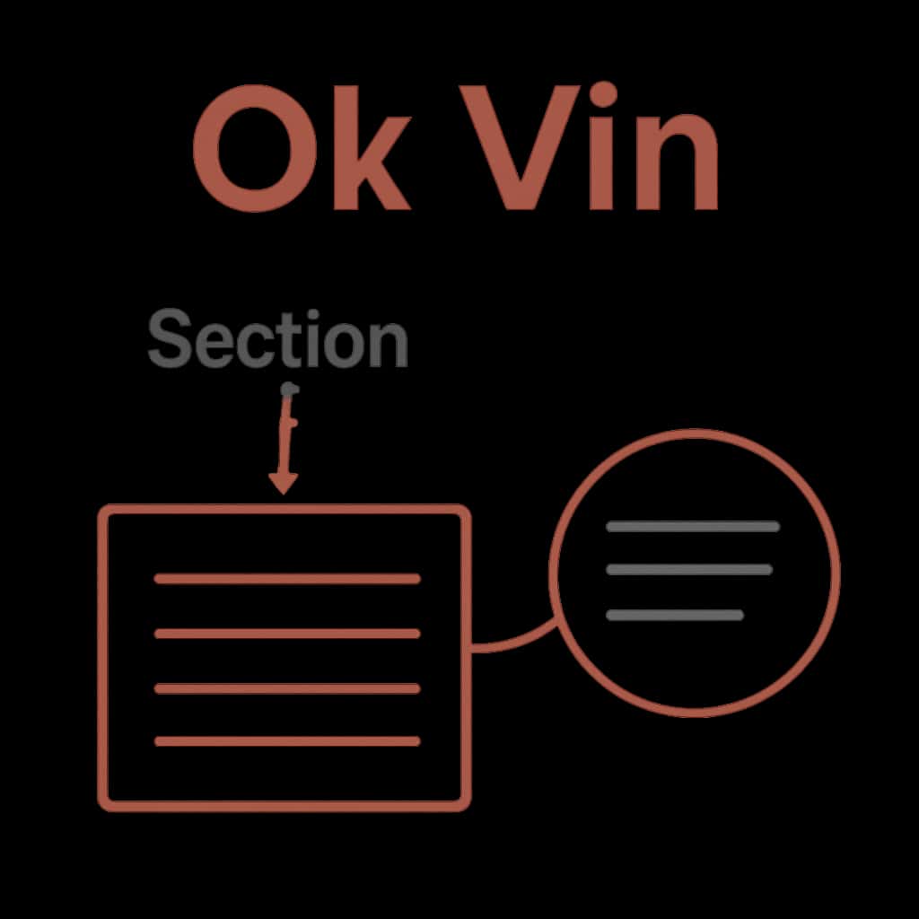 Illustration explaining the Ok Vin Guides section topic.