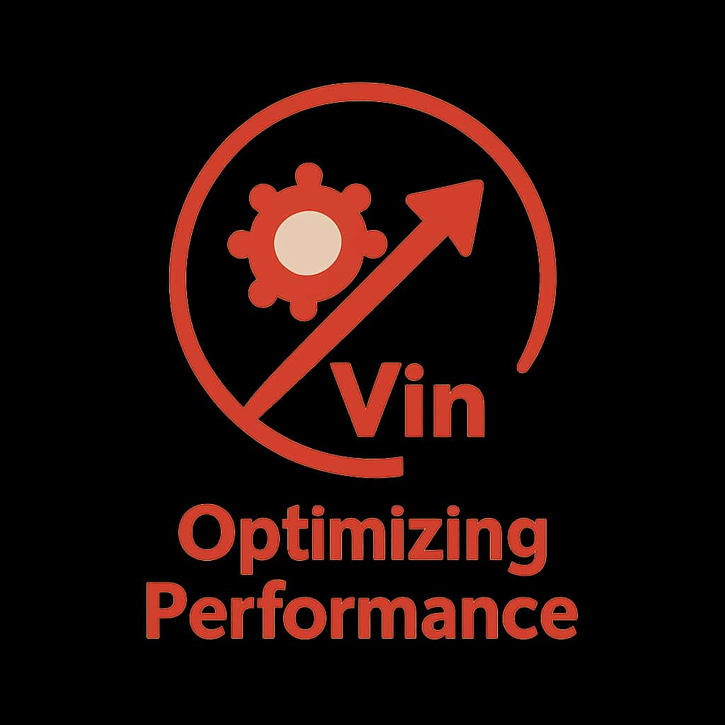 A badge symbolizing Ok Vin performance optimization guidance.