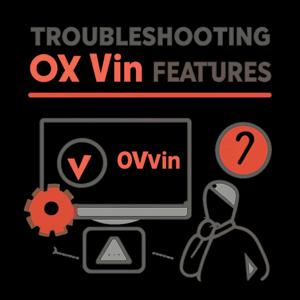 Illustration of troubleshooting steps for Ok Vin features.